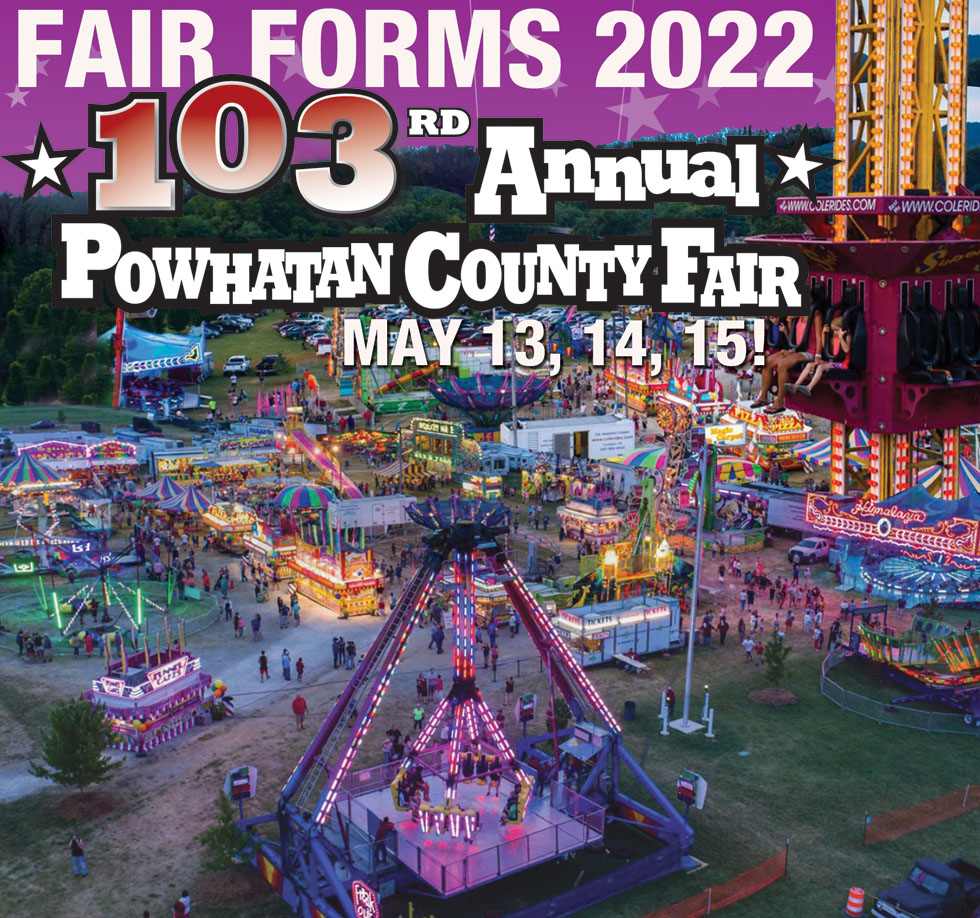 Powhatan County Fair Forms 2022